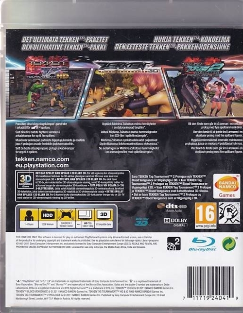 Tekken Hybrid - PS3 (B Grade) (Genbrug)